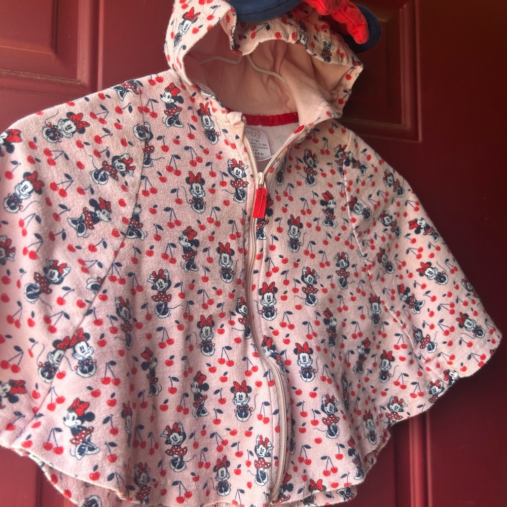 Disney Baby Minnie Mouse Poncho 12-18 months